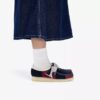 Womens Wallabee Navy Stripe Wallabees Womens Wallabee Navy Stripe Wallabees