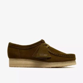Womens Wallabee Olive Suede Wallabees Womens Wallabee Olive Suede Wallabees