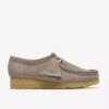 Womens Wallabee Pale Grey Suede