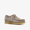 Womens Wallabee Pale Grey Suede