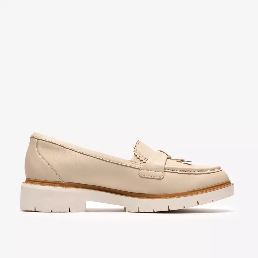 Womens Westlynn Bella Cream Leather Loafers Womens Westlynn Bella Cream Leather Loafers
