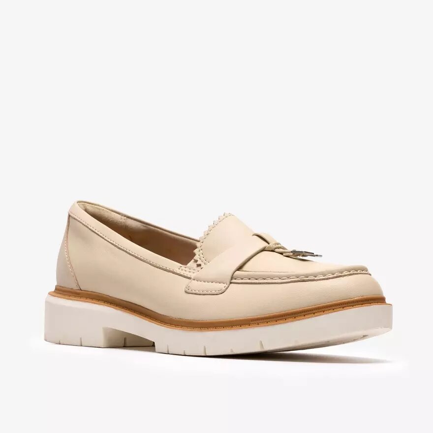 Womens Westlynn Bella Cream Leather Loafers Womens Westlynn Bella Cream Leather Loafers