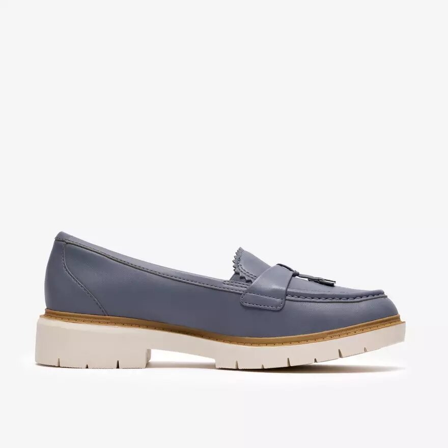 Womens Westlynn Bella Denim Blue Leather Loafers Womens Westlynn Bella Denim Blue Leather Loafers